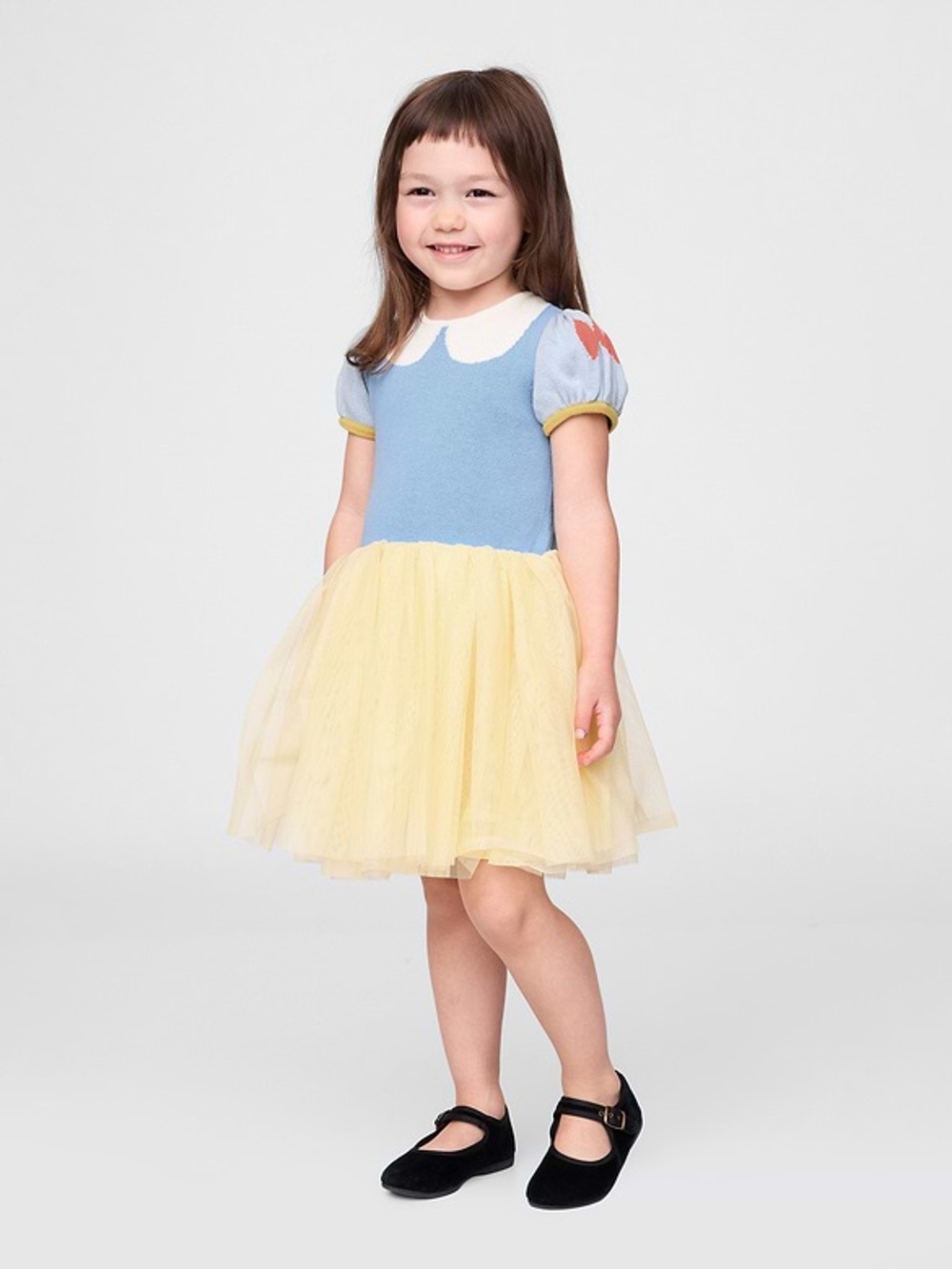 NWT Baby Gap Disney Snow White Girls Tulle Sweater Dress Size 5 years
